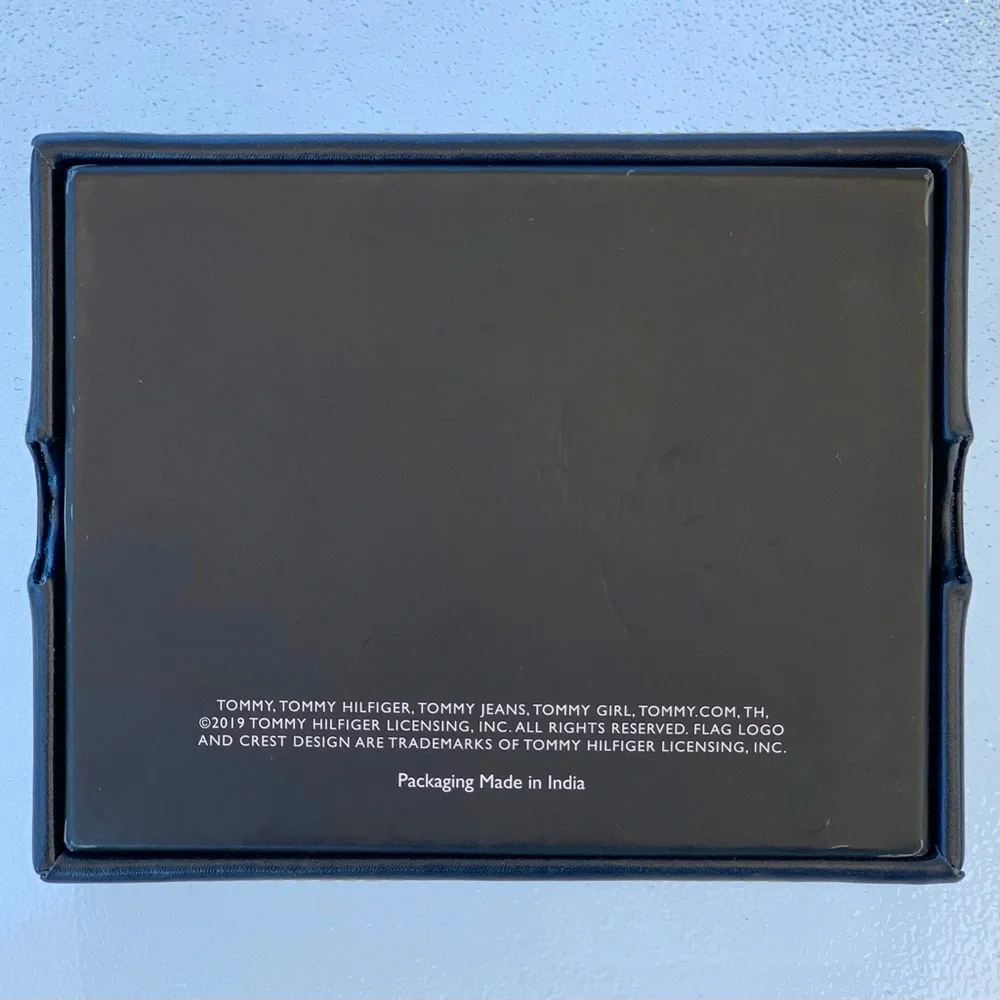 Tommy Hilfiger Navy Wallet Leather Gift Box ~ No Wallet